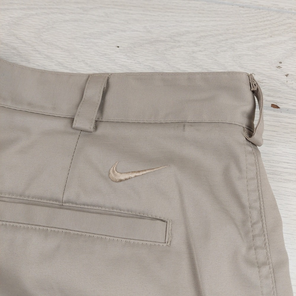 Nike Dri-FIT Golf Pants Mens 34x29 Tan Khaki Stretch Performance Trousers - Picture 3 of 8